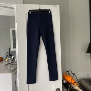 BCBG ultra suede pants Navy size S